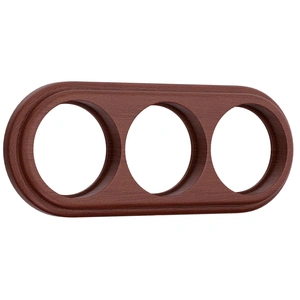 Изображение Рамка на 3 поста (итальянский орех) W0035225