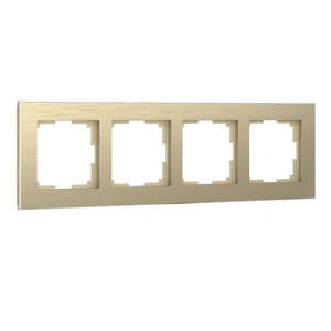 Изображение Рамка на 4 поста (шампань алюминий) W0041711