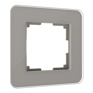 Изображение Рамка из стекла на 1 пост Elite дымчатый W0012417