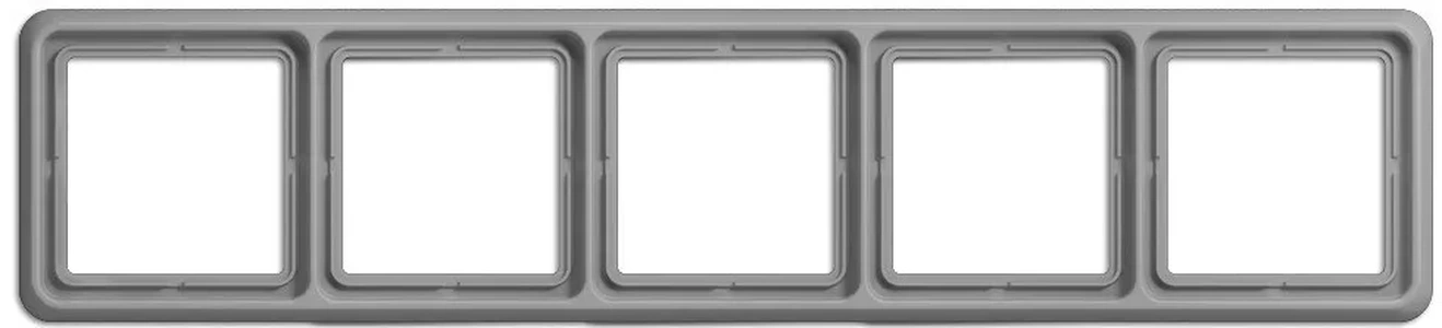 Изображение Рамка пятерная, горизонтальная/вертикальная, Jung CD 500, серый CD585GR CD 500