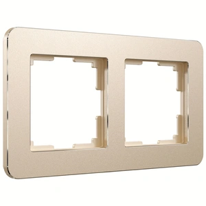 Изображение Рамка на 2 поста Platinum шампань W0022611