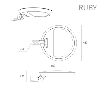 Изображение Консольный парковый светильник RUBY