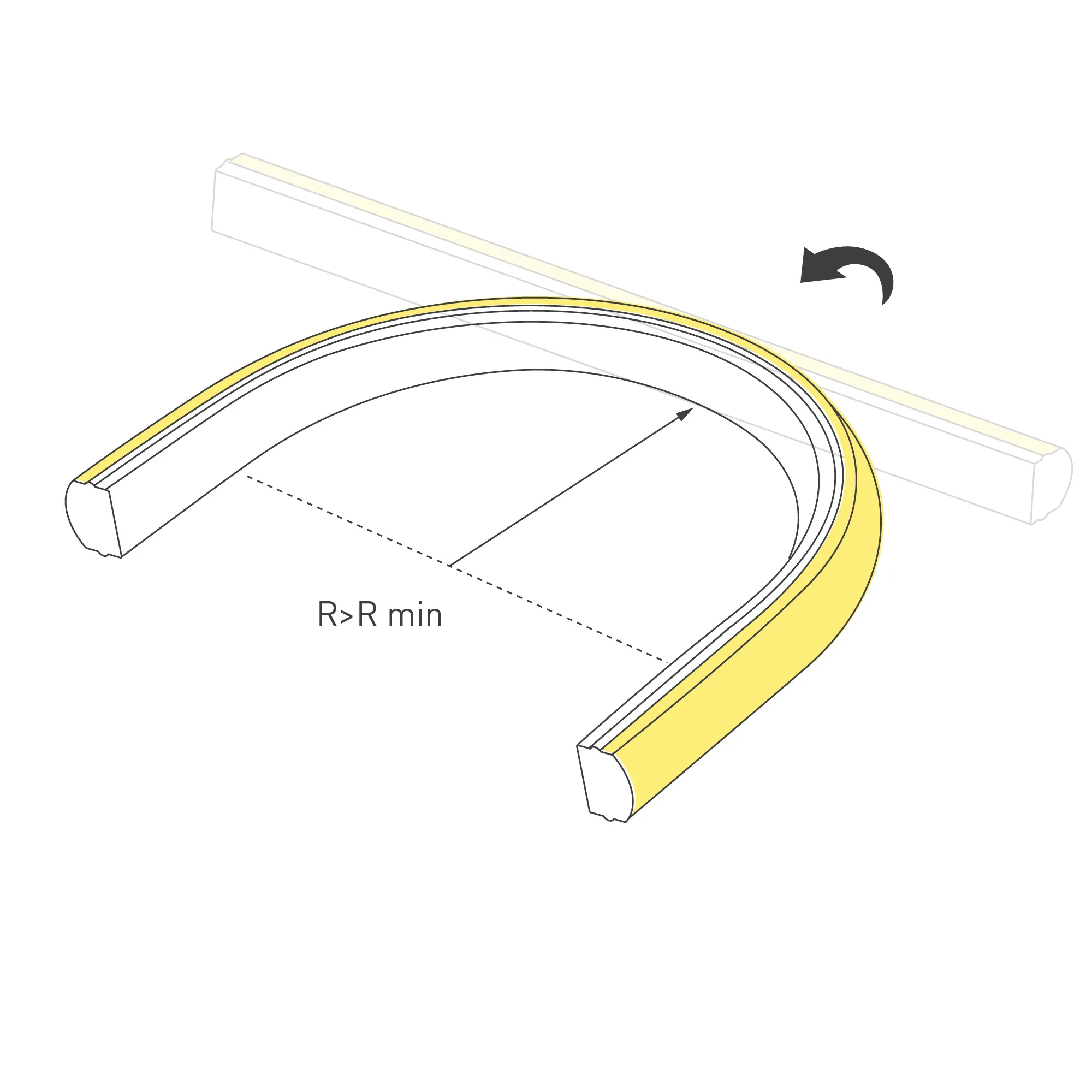 Лента светодиодная герметичная MOONLIGHT-TOP-X320-11x7mm 24V Warm2700 (10 W/m, IP65, CSP, 5m, wire x2) (Arlight, Силикон) - Изображение