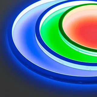 Лента герметичная WAVE-TOP-PU-H120-10x10mm 24V RGB (10 W/m, IP68, 1m, wire x1) (Arlight, Вывод боковой, 3 года) - Изображение