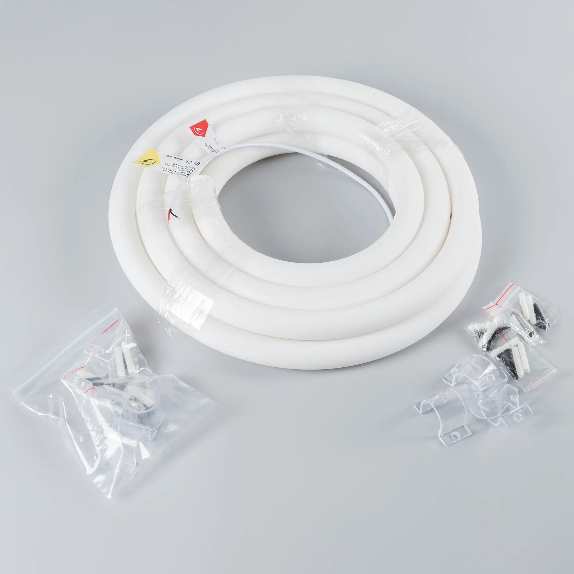 Лента светодиодная герметичная MOONLIGHT-TOP-A336-D25mm 24V Warm3000 360deg (14.4 W/m, IP65, 2835, 5m, wire x2) (Arlight, Вывод прямой, 3 года) - Изображение