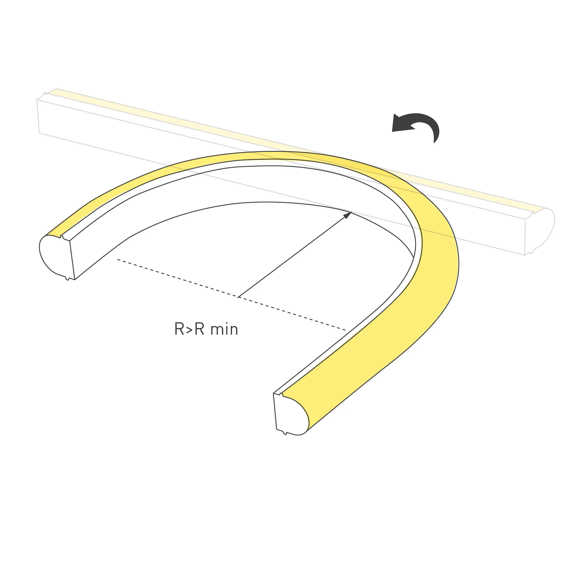 Лента светодиодная герметичная MOONLIGHT-TOP-A140-16x15mm 24V Warm3500 (9.6 W/m, IP65, 2835, 5m, wire x1) (Arlight, Вывод вниз, 3 года) - Изображение